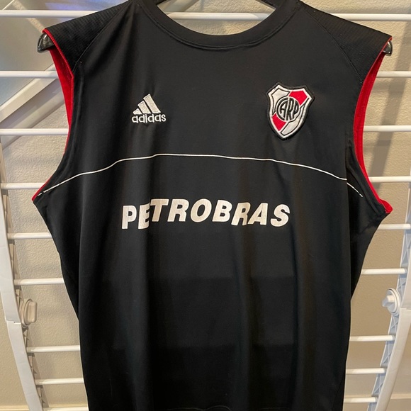 Vintage Adidas Petrobras sleeveless soccer jersey mens MEDIUM Argentina